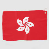vlag van Hongkong Golfhanddoek (Horizontaal)