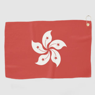 Vlag van Hongkong Golfhanddoek