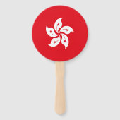 vlag van Hongkong Handwaaier (Achterkant)