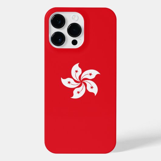 vlag van Hongkong iPhone Hoesje (Achterkant)