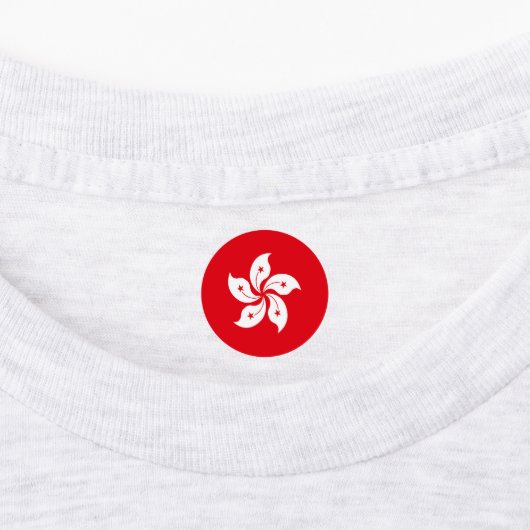 vlag van Hongkong Labels (Aangebracht)