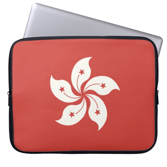 Vlag van Hongkong Laptop Sleeve (Voorkant)