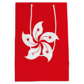 vlag van Hongkong Medium Cadeauzakje (Achterkant)