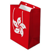 vlag van Hongkong Medium Cadeauzakje (Achterkant Gekanteld)