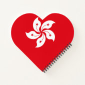 vlag van Hongkong Notitieboek (Achterkant)