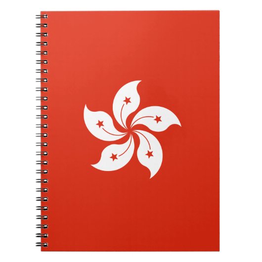 Vlag van Hongkong Notitieboek (Voorkant)