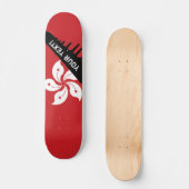 Vlag van Hongkong Persoonlijk Skateboard (Voorkant)