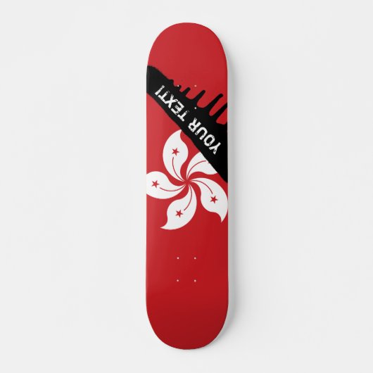 Vlag van Hongkong Persoonlijk Skateboard (Voorkant)