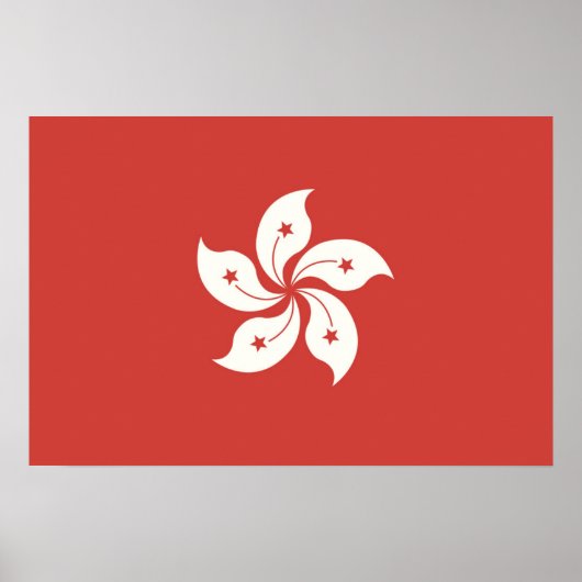Vlag van Hongkong Poster (Voorkant)