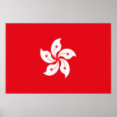 vlag van Hongkong Poster (Voorkant)