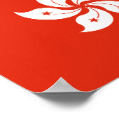 Vlag van Hongkong Poster (Hoek)