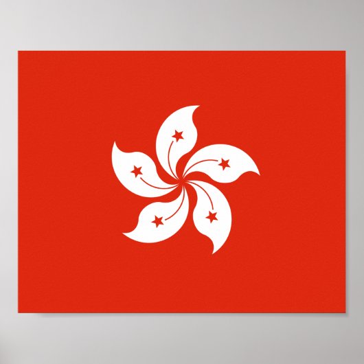 Vlag van Hongkong Poster (Voorkant)