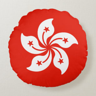 Vlag van Hongkong Rond Kussen