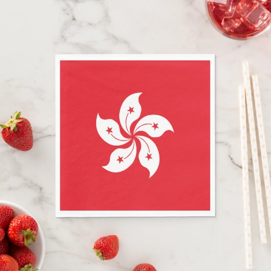 vlag van Hongkong Servet (Insitu)