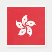 vlag van Hongkong Servet (Voorkant)