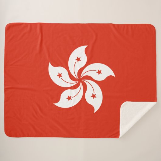 Vlag van Hongkong Sherpa Deken (Voorkant (horizontaal))