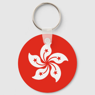Vlag van Hongkong Sleutelhanger