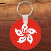 Vlag van Hongkong Sleutelhanger (Voorkant)