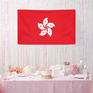 vlag van Hongkong Spandoek