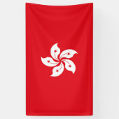 vlag van Hongkong Spandoek (Verticaal)