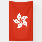 vlag van Hongkong Spandoek (Verticaal)