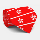 Vlag van Hongkong Stropdas (Opgerold)