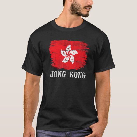  vlag van Hongkong T-shirt (Voorkant)