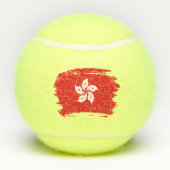 vlag van Hongkong Tennisballen (Achterkant)