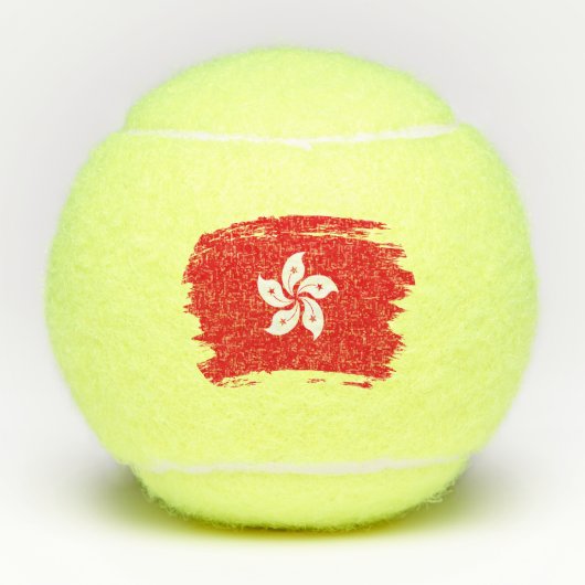 vlag van Hongkong Tennisballen (Voorkant)