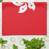 vlag van Hongkong Theedoek (Gevouwen)