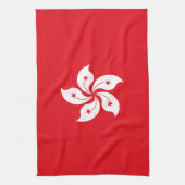 vlag van Hongkong Theedoek (Verticaal)