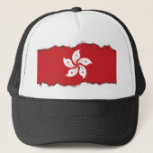 Vlag van Hongkong Trucker Pet (Voorkant)