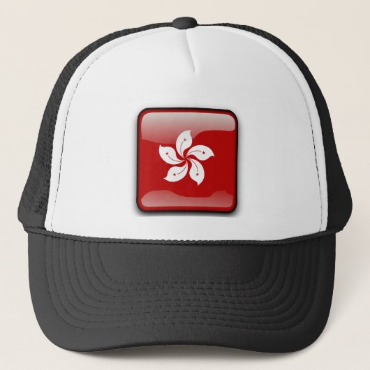 Vlag van Hongkong Trucker Pet (Voorkant)