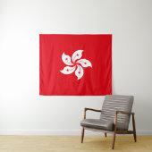 vlag van Hongkong Wandkleed (In Situ (horizontaal))
