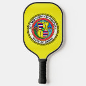 Vlag van Honolulu, Hawai’i Pickleball Paddle (Achterkant)