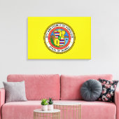 Vlag van Honolulu (Hawaii) Canvas Afdruk (Insitu (Woonkamer))