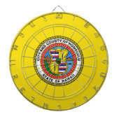 Vlag van Honolulu (Hawaii) Dartbord (Voorkant)