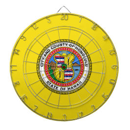 Vlag van Honolulu (Hawaii) Dartbord