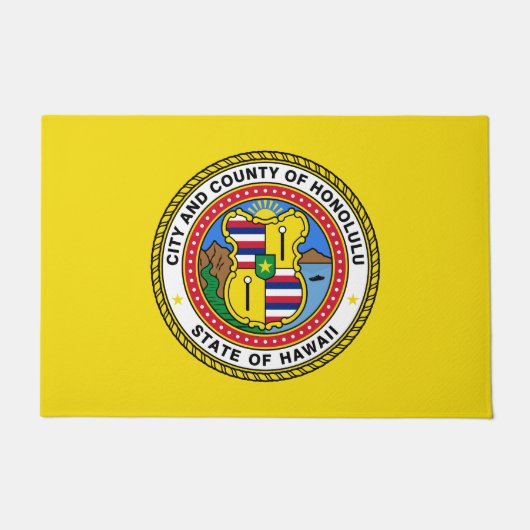 Vlag van Honolulu (Hawaii) Deurmat (Voorkant)