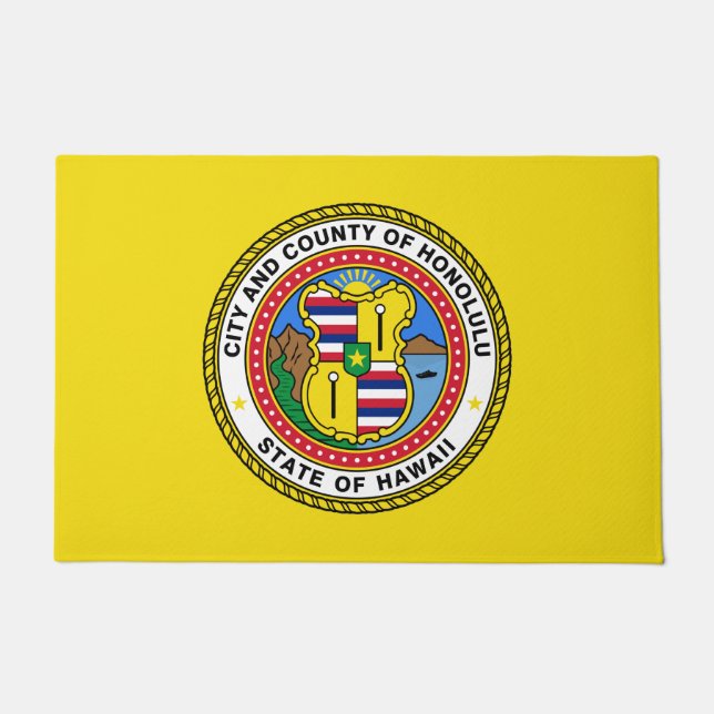 Vlag van Honolulu (Hawaii) Deurmat (Voorkant)