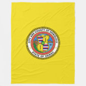 Vlag van Honolulu, Hawaii Fleece Blanket (Voorkant)