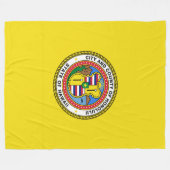 Vlag van Honolulu, Hawaii Fleece Blanket (Voorkant (Horizontaal))