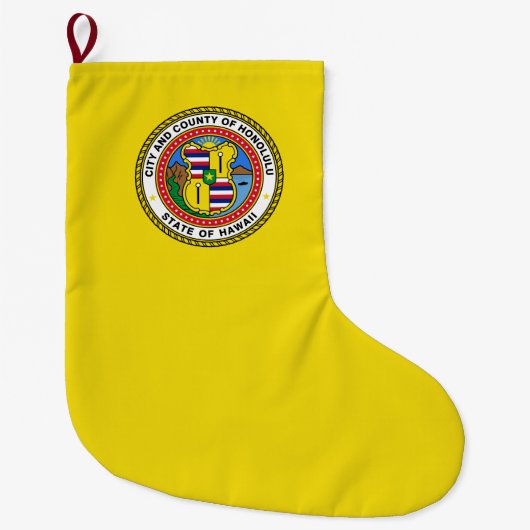 Vlag van Honolulu (Hawaii) Grote Kerstsok (Voorkant)