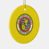 Vlag van Honolulu (Hawaii) Keramisch Ornament (Rechts)