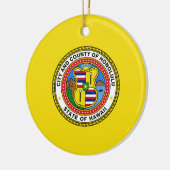 Vlag van Honolulu (Hawaii) Keramisch Ornament (Links)