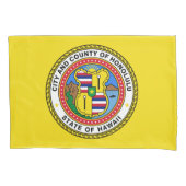 Vlag van Honolulu (Hawaii) Kussensloop (Voorkant-Links)