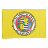Vlag van Honolulu (Hawaii) Kussensloop (Voorkant-Rechts)