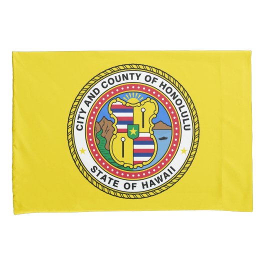 Vlag van Honolulu (Hawaii) Kussensloop (Voorkant-Rechts)