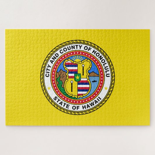 Vlag van Honolulu (Hawaii) Legpuzzel (Horizontaal)
