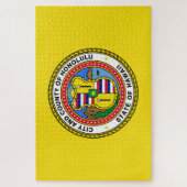 Vlag van Honolulu (Hawaii) Legpuzzel (Verticaal)